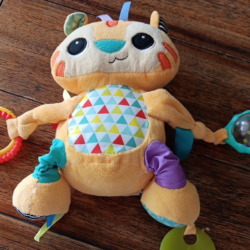 Bright Starts Colorful Plush Tiger Toy